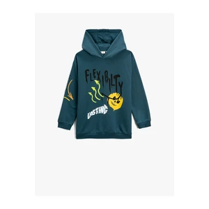 Koton Sweatshirt - Green - Oversize