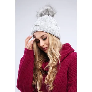Light gray winter cap