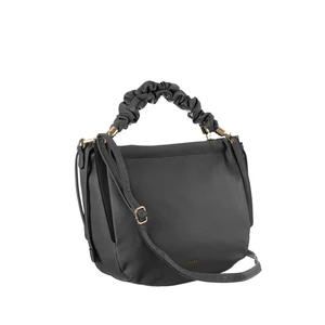 Ladies' gray bag made of ecological leather