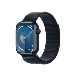 APPLE Watch Series 9 GPS 45mm hliníkové púzdro so športovým remienkom, Midnight
