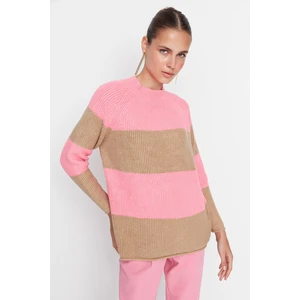 Trendyol Sweater - Pink - Regular fit