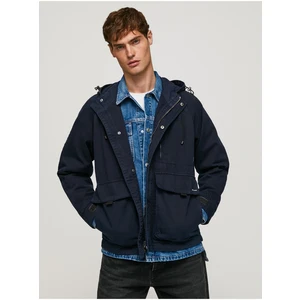 Dark Blue Men's Lightweight Jacket Pepe Jeans Joshua - Men's