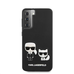 Puzdro Karl Lagerfeld PU Karl &Choupette pre Samsung Galaxy S21 Plus - G996B, čierne