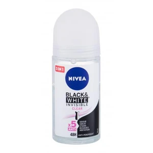 Nivea Black & White Invisible 48h 50 ml antiperspirant pro ženy bez alkoholu; roll-on