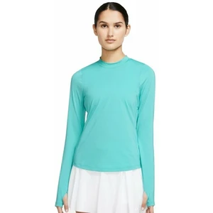 Nike Dri-Fit UV Victory Long Sleeve Crew Womens Base Layer Washed Teal/Marina S