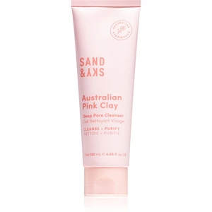 Sand & Sky Australian Pink Clay Deep Pore Cleanser čisticí a odličovací gel s detoxikačním účinkem 120 ml