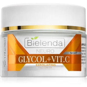 Bielenda Neuro Glicol + Vit. C noční krém s peelingovým efektem 50 ml