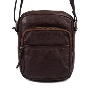 SEGALI Pánska kožená crossbody taška 29413 Brown