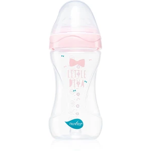 Nuvita Cool Bottle 3m+ kojenecká láhev Transparent pink 250 ml