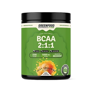 GREENFOOD NUTRITION Performance BCAA 2:1:1 šťavnatá mandarinka 420 g