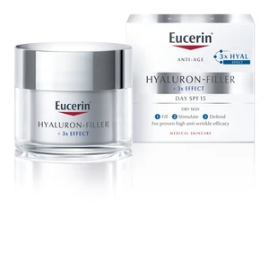 Eucerin Denný krém proti starnutiu pleti SPF 15 pre suchú pleť Hyaluron-Filler 3x EFFECT 50 ml