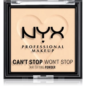 NYX Professional Makeup Can't Stop Won't Stop Mattifying Powder matující pudr odstín 01 Fair 6 g