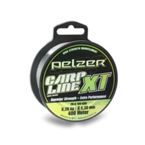 Pelzer vlasec carp line xt green 1200 m-průměr 0,40 mm / nosnost 15,3 kg