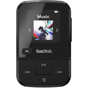 MP3 prehrávač SanDisk Clip Sport Go2 16GB (SDMX30-016G-E46K) čierny Super lehký přehrávač, který připnete na oblečení nebo sportovní vybavení a můžete
