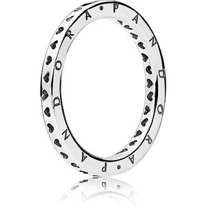 Pandora Stříbrný prsten se srdíčky 197133 58 mm