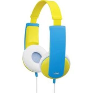 Detské slúchadlá On Ear JVC HA-KD5-Y-E HA-KD5-Y-E, žltá, modrá