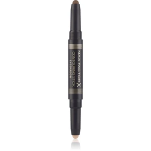 Max Factor Contouring Stick Eyeshadow krémové očné tiene v ceruzke odtieň 02 Warm Taupe & Amber Brown