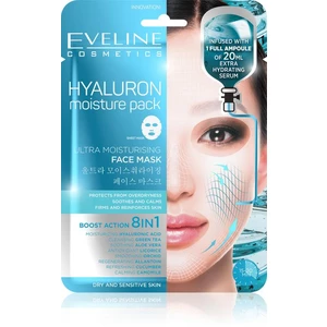 Eveline Cosmetics  Eveline Hyaluron - Ultra hydratační pleťová textilní maska 20ml