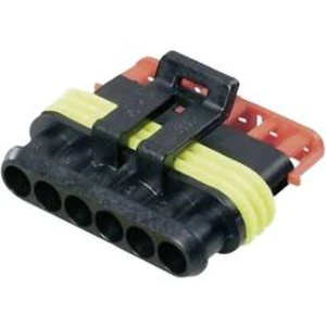 Zásuvkové púzdro na kábel TE Connectivity 282090-1 282090-1, 36.8 mm, pólů 6, rozteč 6 mm, 1 ks