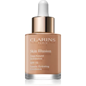 Clarins Skin Illusion Natural Hydrating Foundation rozjasňujúci hydratačný make-up SPF 15 odtieň 113 Chestnut 30 ml