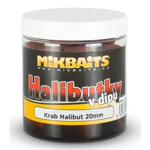 Mikbaits pelety halibutky v dipe 14 mm 250 ml - krab halibut