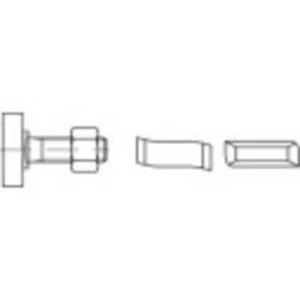 Šroub s T hlavou 1070215, N/A, M12, 80 mm, nerezová ocel, 25 ks