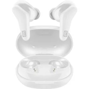 Bluetooth® Hi-Fi náhlavní sada In Ear Stereo Cellularline BTHARKTWSW, bílá