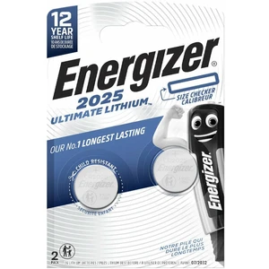 Energizer Ultimate 2025 gombíková batéria  CR 2025 lítiová 170 mAh 3 V 2 ks