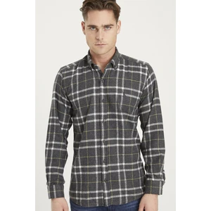 G701 DEWBERRY MEN'S SHIRT-DARK BLACK