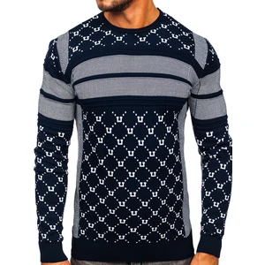 Pulover bleumarin Bolf 1059
