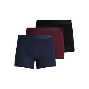 Jack&Jones 3 PACK - pánské boxerky JACBASIC 12198852 Port Royale L