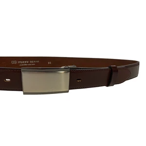 Penny Belts Pánský kožený společenský opasek 35-020-4PS-40 Hnědý 105 cm