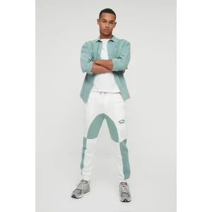 Trendyol Mint Men Regular Fit Color Block Printed Sweatpants