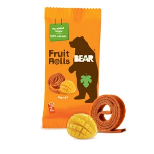 BEAR Fruit Rolls mango ovocné rolované plátky 20 g