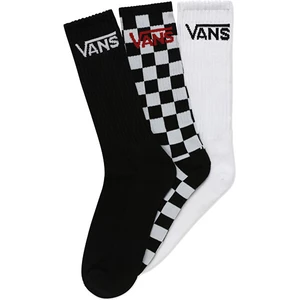 VANS 3 PACK - ponožky CLASSIC CREW Black/Checkerboard 42,5-47