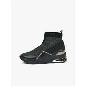 Liu Jo Karlie Black Ankle Leather Sneakers - Women