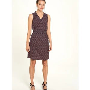 Brown patterned dress Tranquillo - Women