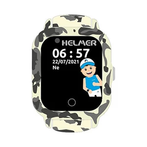 Inteligentné hodinky Helmer LK 710 dětské s GPS lokátorem (hlmlk710gy) sivé detské hodinky • 1,33" TFT LCD displej • dotykové ovládanie • Wi-Fi • GPS
