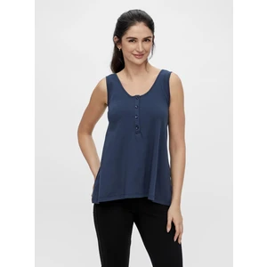 Dark blue pregnancy/breastfeeding tank top Mama.licious Elnora - Women