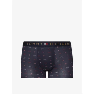 Sada modrých pánských vzorovaných boxerek a ponožek Tommy Hilfiger - Pánské