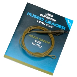 Nash montáž cling-on fused lead clip leader 40lb wed 1 m