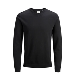 Jack&Jones Pánsky sveter JJEBASIC 12137194 12137194 Black M