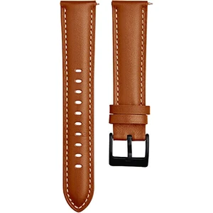 4wrist Kožený řemínek s prošíváním - Light Brown 22 mm