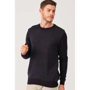 V0213 DEWBERRY MEN'S SWEATER-LACİVERT