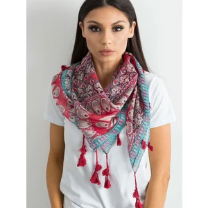 Red ethnic scarf