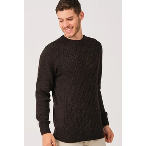 V0055 DEWBERRY MEN'S SWEATER-COFFEE