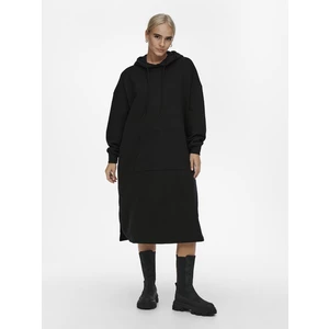 Černé dámské oversize mikinové šaty ONLY Chelsea - Dámské