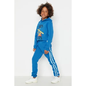 Trendyol Blue Fleece Inside Boy Boy Knitted Thick Sweatpants