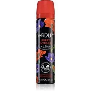 Yardley Poppy & Violet parfémovaný telový sprej pre ženy 75 ml