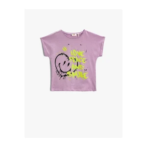 Koton Printed T-Shirt Short Sleeve Cotton
